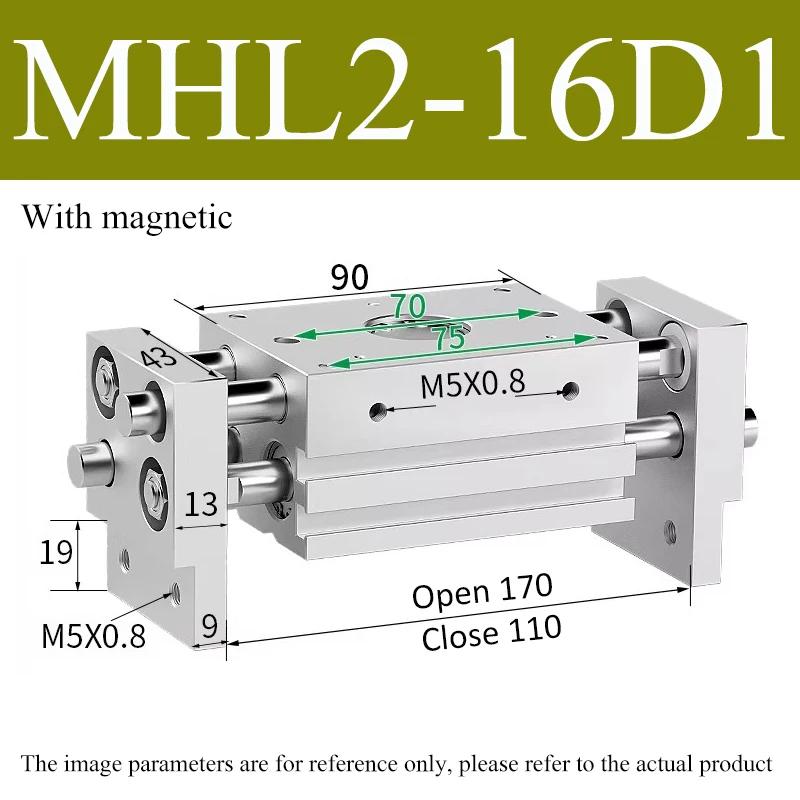 MHL1 Double Acting Pneumatic Gripper Replacement T Type Parallel Style Air Gripper Cylinder 11D/16D/11D/11D/11D/11D/11D1/16D1
