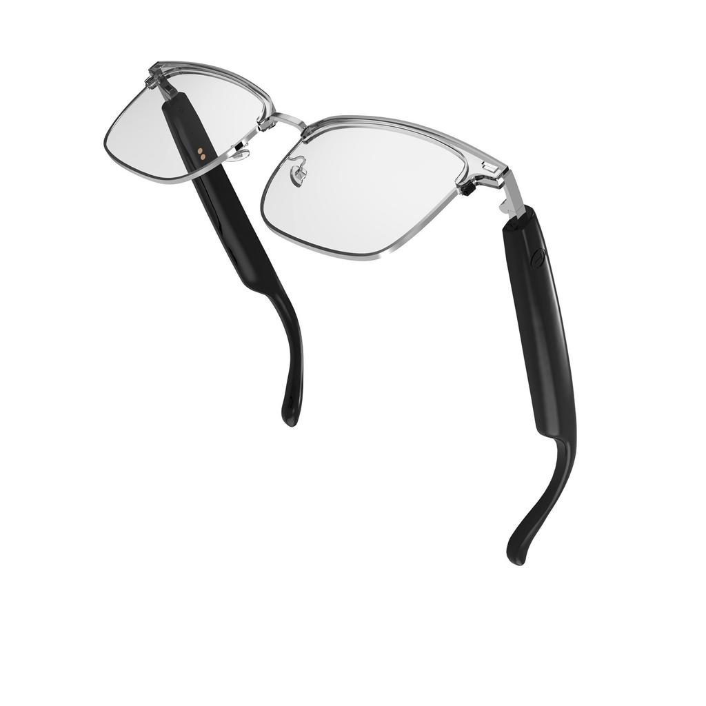 Ai Intelligent Translation Bluetooth-Brille Blaulicht-Farbwechsel Musik hören Anrufe Multifunktionsplatte Wechselglas-Sonnenbrille
