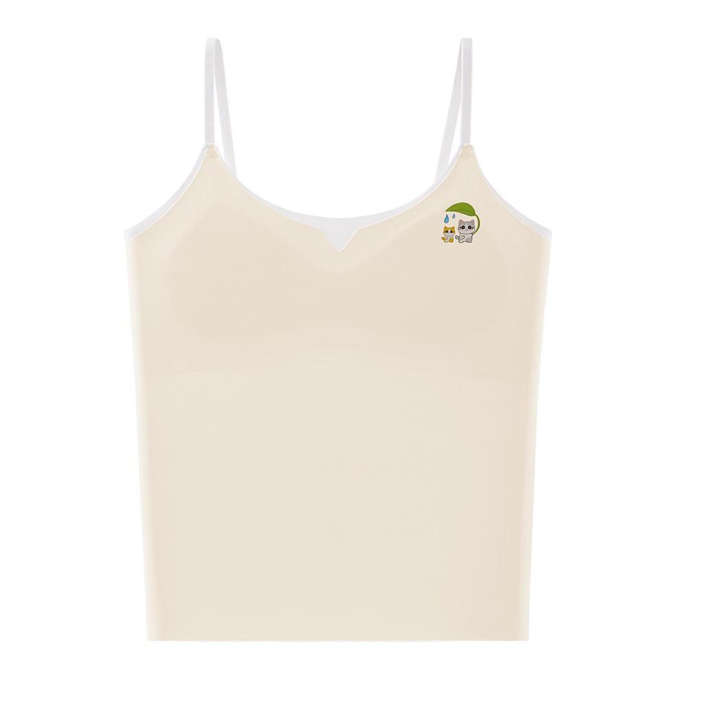 Stage 1 Girls' Anti-Nipple Vest - Fixed Cup, Long Strap