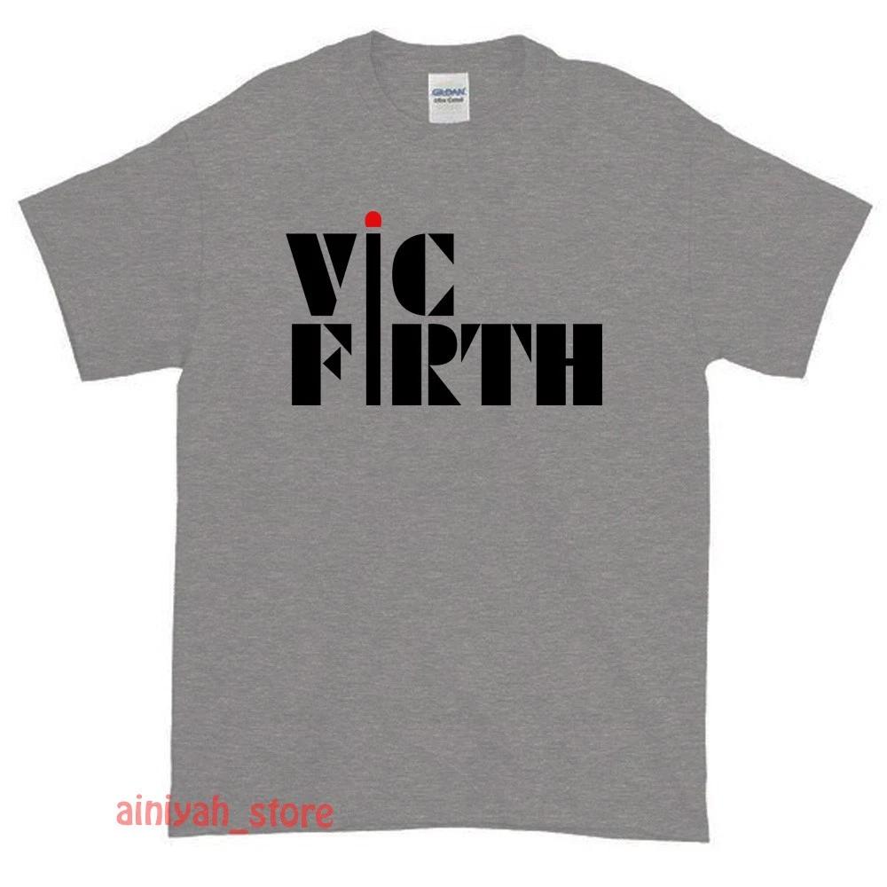New Vic Firth Drums Cymbals Logo Men s Funny T shirt USA Size S-XXL 4XL