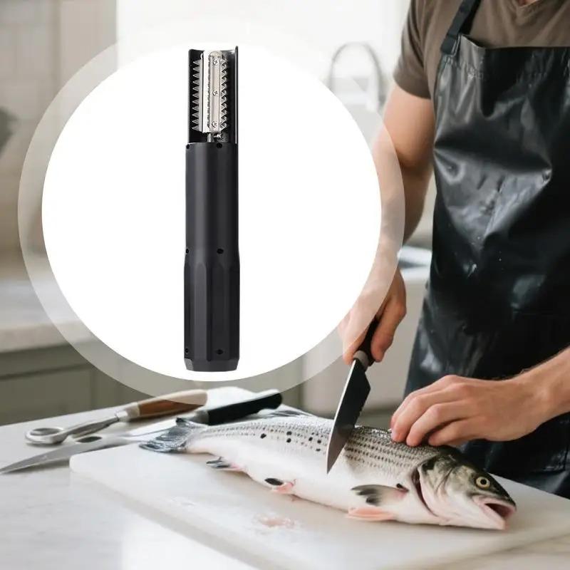 New For Home Electric Fish Scaler Fish Scale Remover Tool USB Rechargeable Cordless Scraper Cleaning Gear With Protective Cover