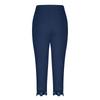Pantaloni corti da donna estivi con coulisse elastica a vita alta, pantaloni casual slim fit a gamba larga