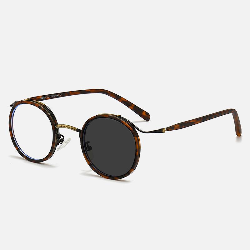 New Fashion Trend Retro Japanese Round Frame Presbyopic Eyewear For Men And Women Photochromic Anti Blue Light Reading Glasses