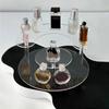 Three-Layer Cosmetic Storage Rack Lipstick Makeup Sample Rack Transparent Acrylic Perfume Display Rack Semicircular