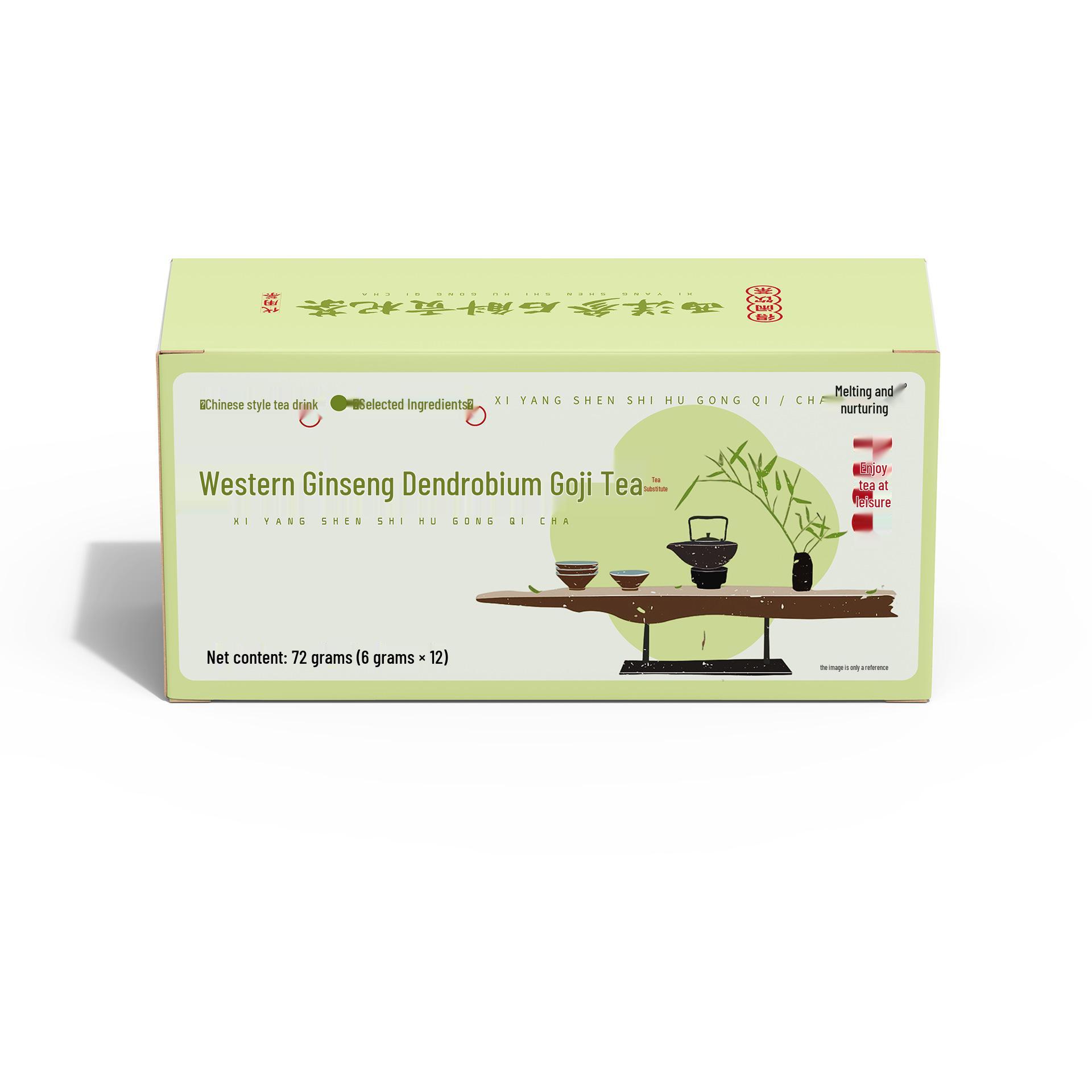 Западный Женьшень Дендробиум Ягоды Годжи Лилия Цветочный Чай для Здоровья