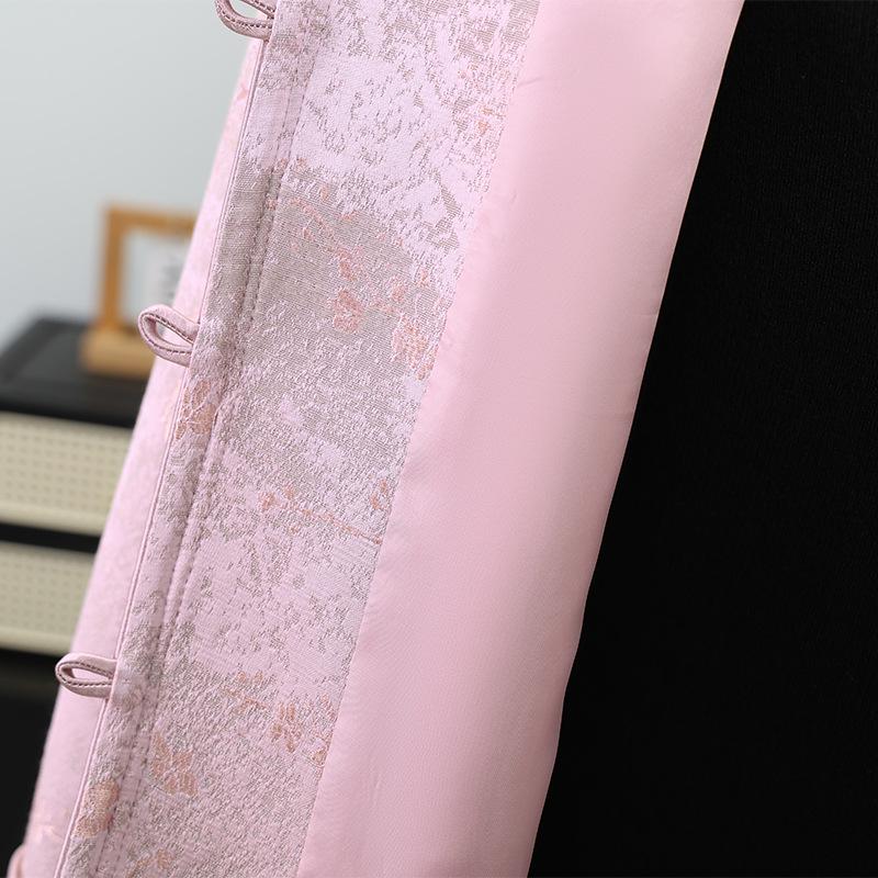 Mother's Day Chinese Style Retro Spring Jacket for Middle-Aged and Elderly Women - Short, Fashionable Temperament Top