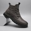 Scarponcini da lavoro alti Stivali classici Maschile Outdoor Stivali desertici Moda Calzature da uomo Versatili Stivaletti alla caviglia in pelle da uomo