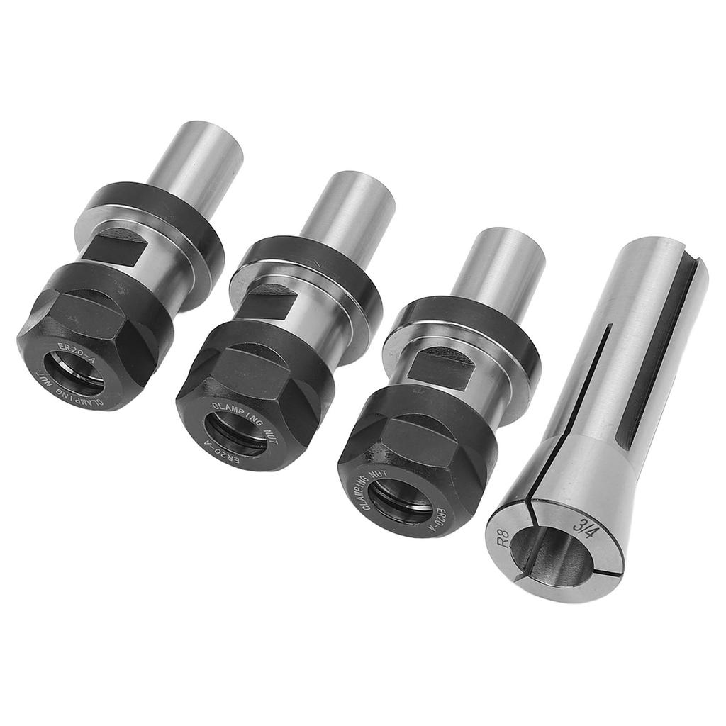 Collet Holder Chuck Set R8 34 Spring Collet and 3PCS Collet Chuck Extension Rod for Carving