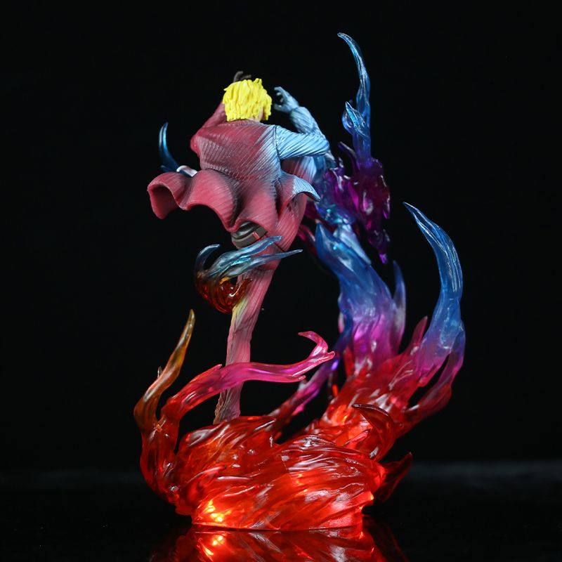 One Piece Anime Statue Figur Jacksdo Teufelswindbein Vinsmoke Sanji Leuchtende Figur Modell Schreibtischdekoration Überraschungsgeschenk