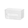Transparent Storage Box Wall Mounted Tissue Box Large Capacity Disposable Mask