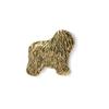 Polish Lowland Sheepdog, PON, Valee Sheepdog I - Gold-plated Pin Brooch, Elegant Dog Ornament, Unique Pin by Art-Dog Brand
