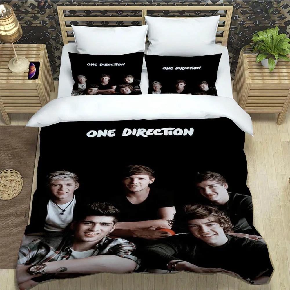 OOne Music Band Direction Bettwäsche Kollektion Einzelbett Doppelbett Vollgröße Queen Size King Size Bett Kollektion Schlafzimmer für Erwachsene und Kinder Bettbezug Kollektion Heimtextilien