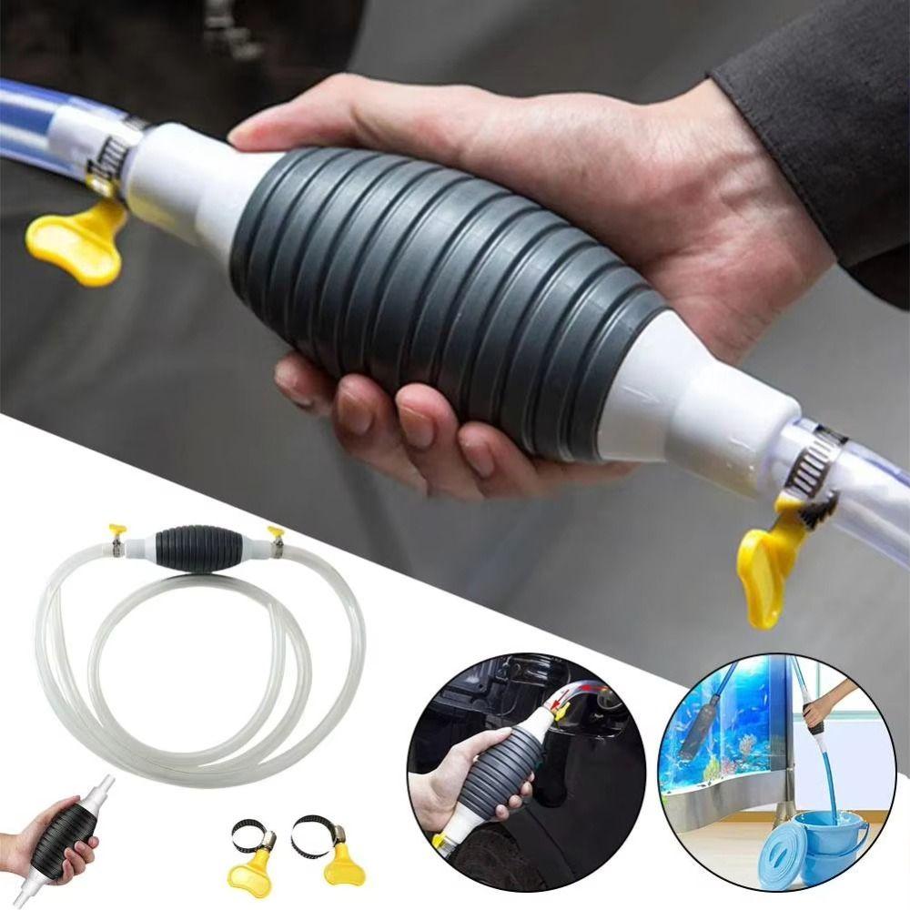 Self-priming Car Fuel Pump Universal Gas Oil Pump Portable Fuel Line Pump