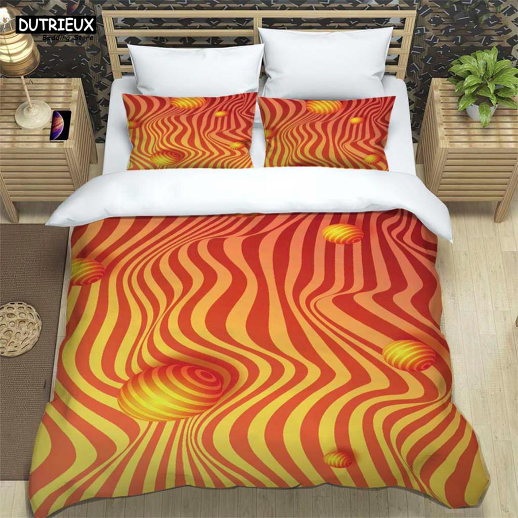 3D Modern Abstract Geometric Minimalist Printed Bedding Queen Bedding Set King Size Bedding Set Soft And Comfortable