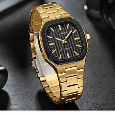 Men's Casual Waterproof Luminous Quartz Watch Fashion Business Stainless Steel Watch