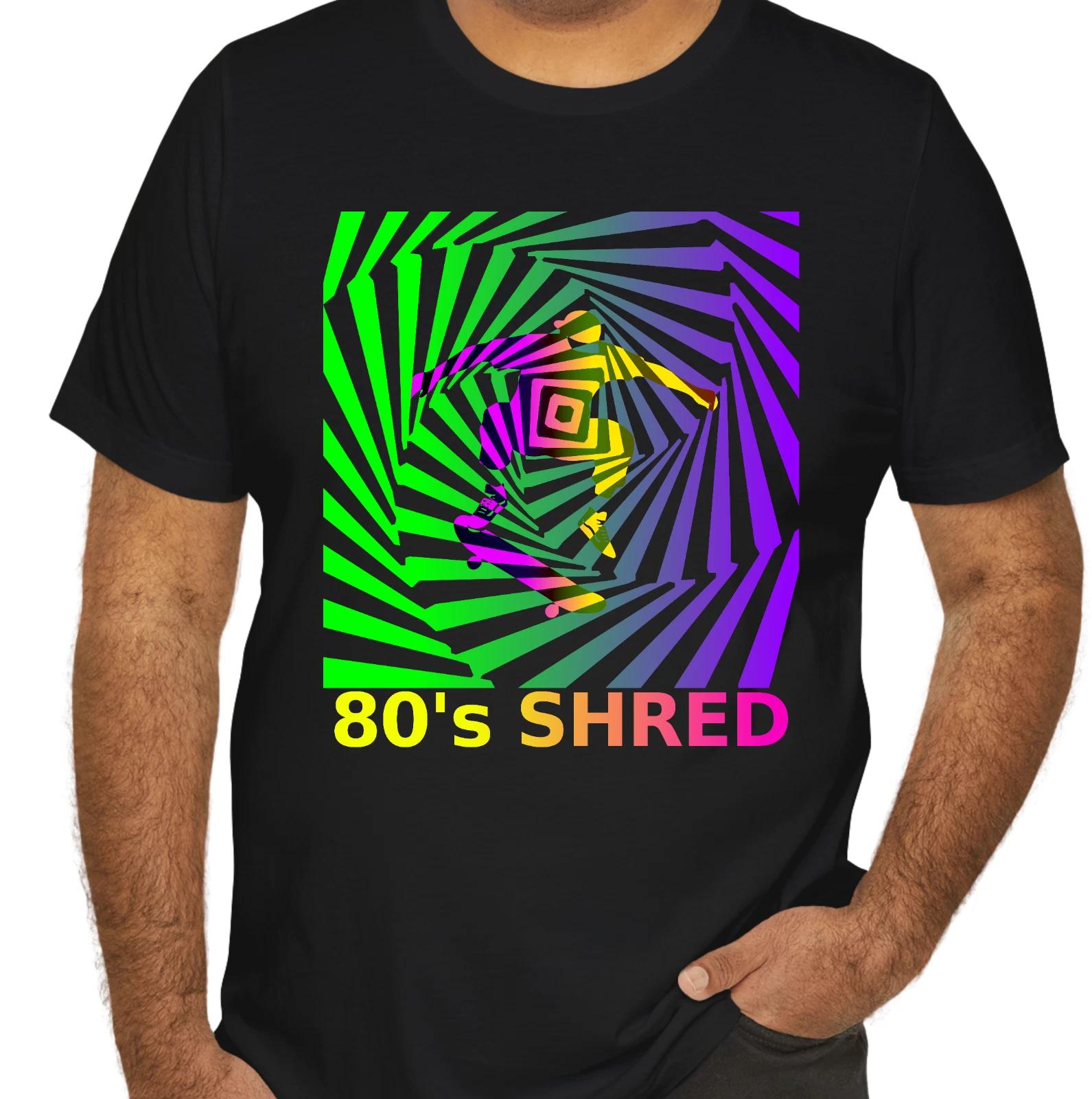 

Retro 80s Skater T-Shirt Hypnotic Gator Spiral Graphic 90s Streetwear Skateboard 4XL