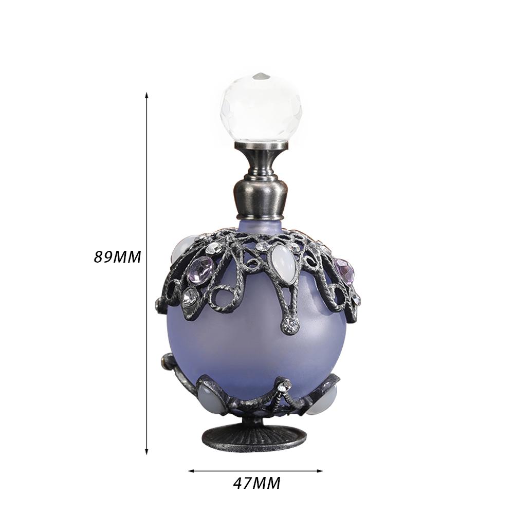 1PC 5/7/10/12/15/25/30/40ml Refillable Empty Perfume Bottles Crystal Glass Essential Oil Bottle Home Decor Wedding Party Gift