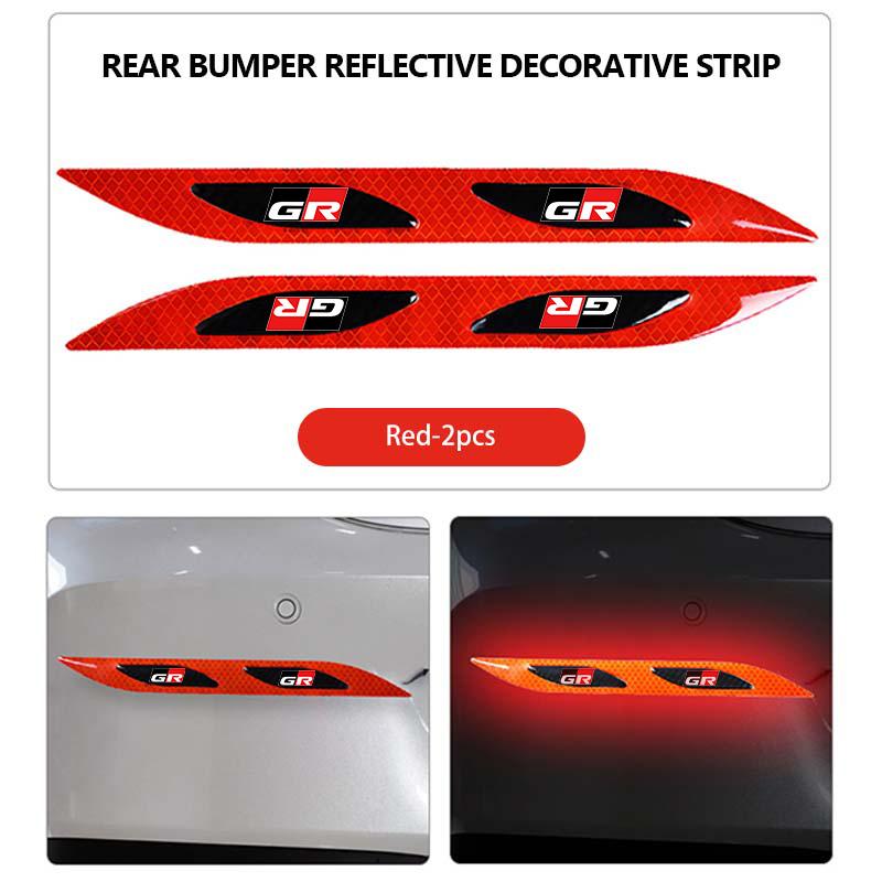 Car Door Sticker Safety Warning Reflector Sticker Reflective Strip Auto Exterior Accessories For Toyota Yaris Corolla Rav4 CHR