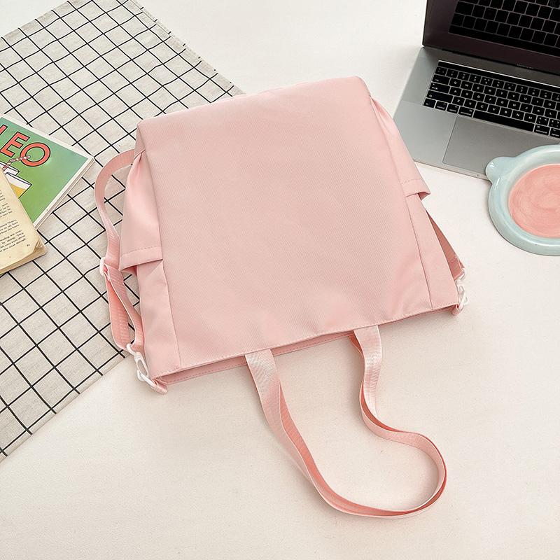 Borsa a tracolla da studente per campus, grande capacità, borsa a spalla da donna, borsa a mano