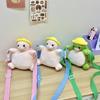 Plush Turtle Crossbody Bag Doll Cartoon Animal Shoulder Bag Simple Children Backpack Outdoor
