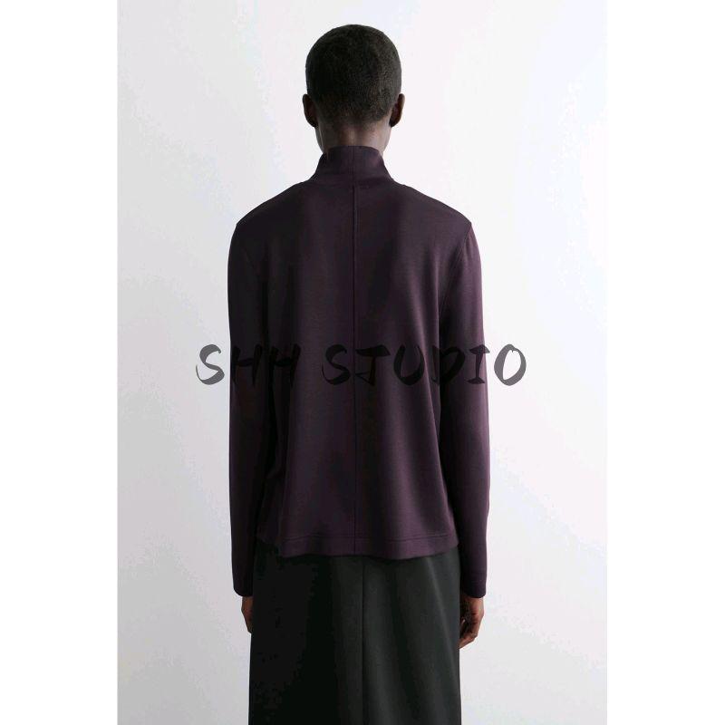 CS Autumn New Women clothes American Chinlon Blended Casual Turtleneck Long sleeve Knitted Top 1293742