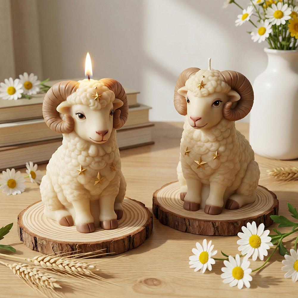 Aromatherapy Candle Mold Easy To Demold Goat Soap Mold Silicone Candle Mold Cartoon Animal Rein Molds Home Decoration Making