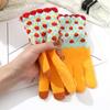 Winter Warm and Cute Knitted Women's Velvet Cycling Windproof Knitted Touchscreen Gloves