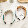 Wide Top Knot Fabric Hair Bands For Women Contrast Color Cloth Headband Bezel Girls Hairband  Hoop Female Hair Accessories