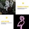 Outdoor Solar Flamingo Neon Light for Garden or Courtyard
