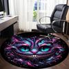 1pc Galaxy Cat Office Round Area Rug, Under Office Chairs Bedroom Living Room Home Decor, Room Deco, Available in Various Sizes 235