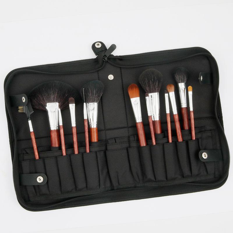 Red Sandalwood Makeup Brush 13 Professional Set Foundation Blush Brush Eye Shadow Blending Brush Animal Hair Makeup