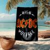 Ultra-Soft Beach Towel with ACDC Theme,Ideal for Pool - Camping, Diving - Perfect Travel Essential, Vibrant Beach Towel.