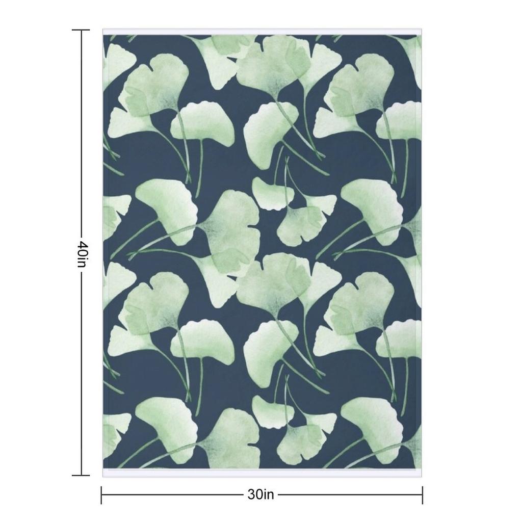 Ginko Leaves Throw Blanket Hairys Nap Manga Decorative Sofas Blankets