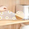 Non-Slip Daisy Print Shelf Liner Roll - Grip Cabinet & Drawer Mat, Easy-Clean for Kitchen,Fridge & Table,Decorative & Functional