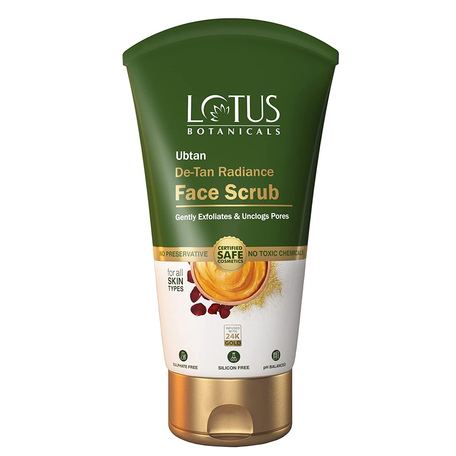 

Скраб для лица Lotus Botanicals Ubtan De-Tan Radiance, 100 г
