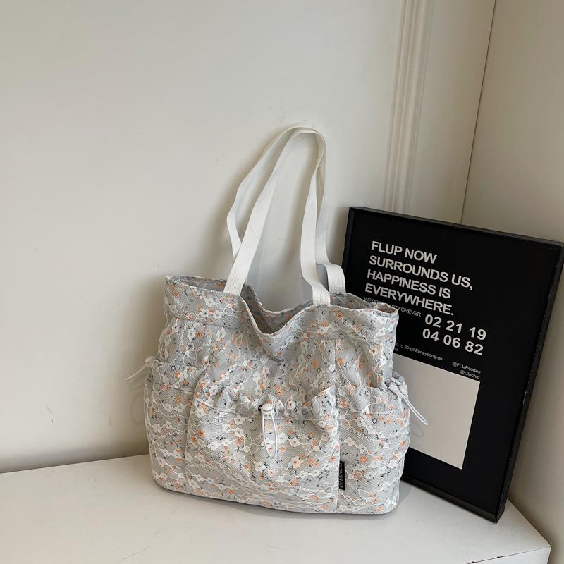 Floral Print Bag Women's Shoulder Bag Large Capacity Tote Bag Commuter Crossbody Bag