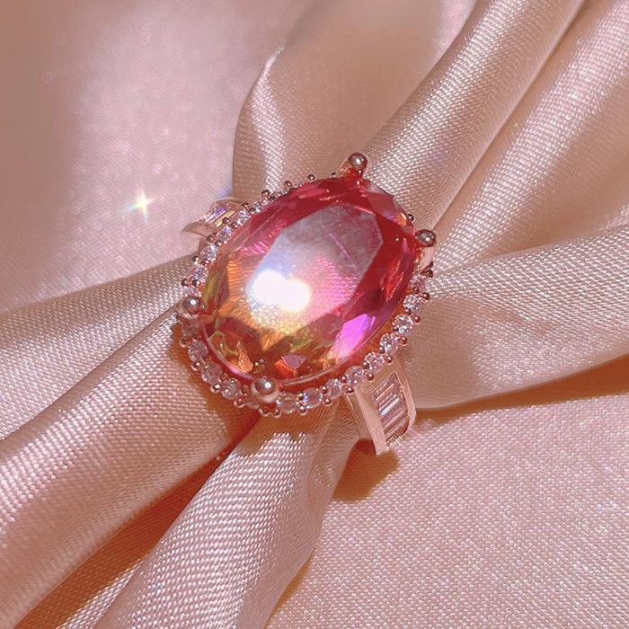 

Новое ожерелье с эффектом градиента, кольцо Dove Blood Live, ожерелье, серьги, комплект ювелирных изделий для женщин