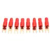 50Pcs 8 Gauge Fork Spade U Type Wire Connectors Electrical Crimp Terminals Copper Wire Lugs for