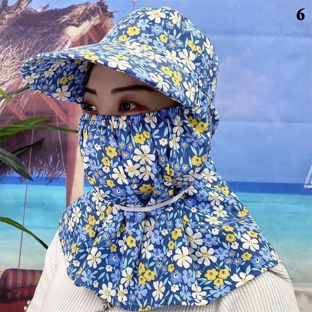 Summer Sun Hat Face And Neck UV Protection Protective Cover Ear Flap Women Hats Outdoor Fishing Hunting Hiking Leisure Hat