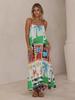 2026 Casual Holiday Printed Linen Slip Dress