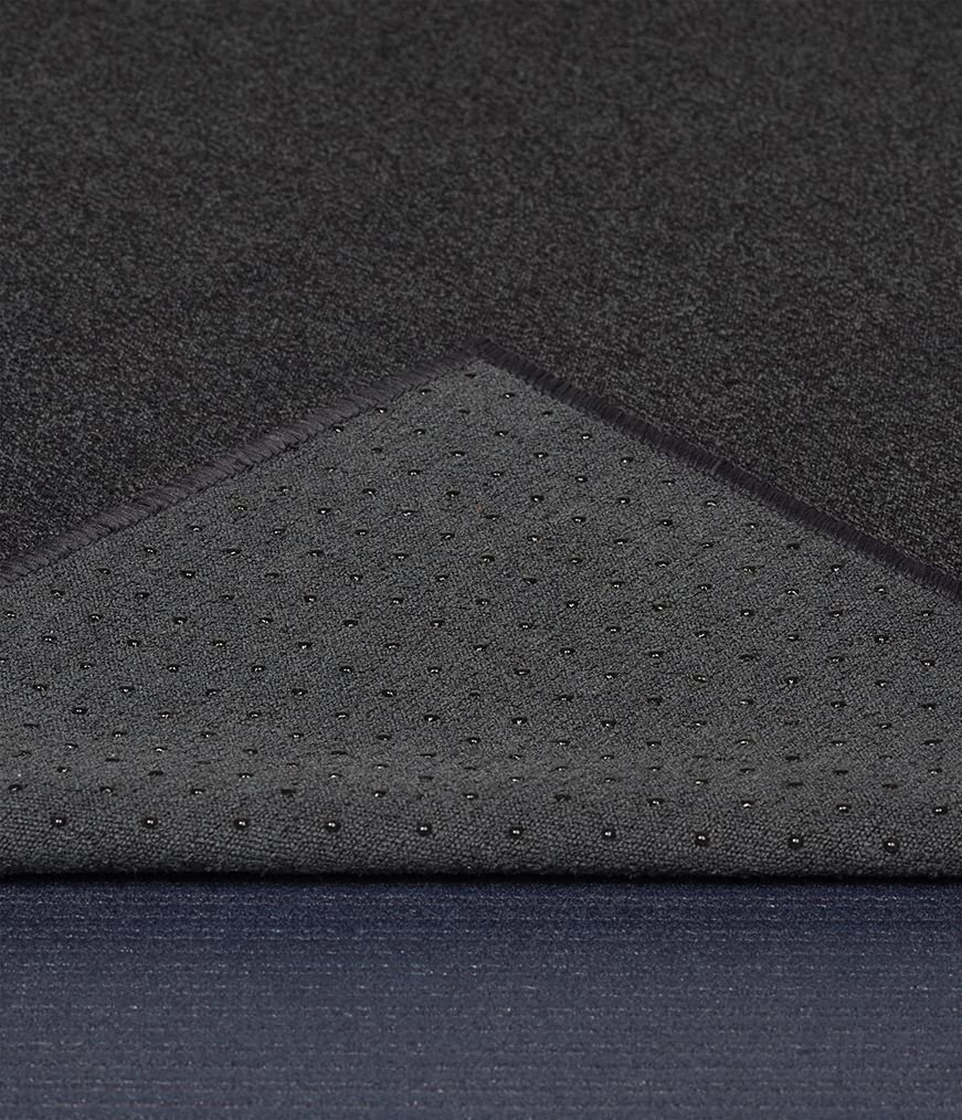 Manduka Yoga Mat Towel Unisex Onyx One Size 2.0