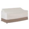 Copertura per Mobili in Tessuto Oxford 600D Protezione per Sedia in Rattan a 3 Posti Grande Giardino Patio Esterno Impermeabile L152 x L87 x A58-79cm