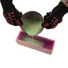 3PCS Rectangle Soap Mold Set DIY Toast Mold Silicon Pink Box + Wood Box Baking Tool (1.2KG Soap