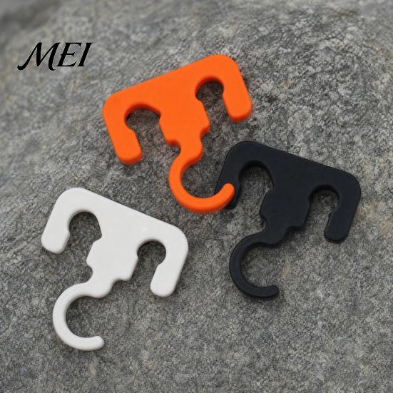 Quick Install Rope Hanger Tent Hook, Multifunction Outdoor Camping Secure Fit Storage Hook Durable Hiking Accessories, for Ropes Clotheslines Canopy