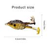 5Pcs Fishing Lures Soft Artificial Frogs Fishing Trout Fishing Lures Double Propellers Colorful Large Feet Swimbaits Set