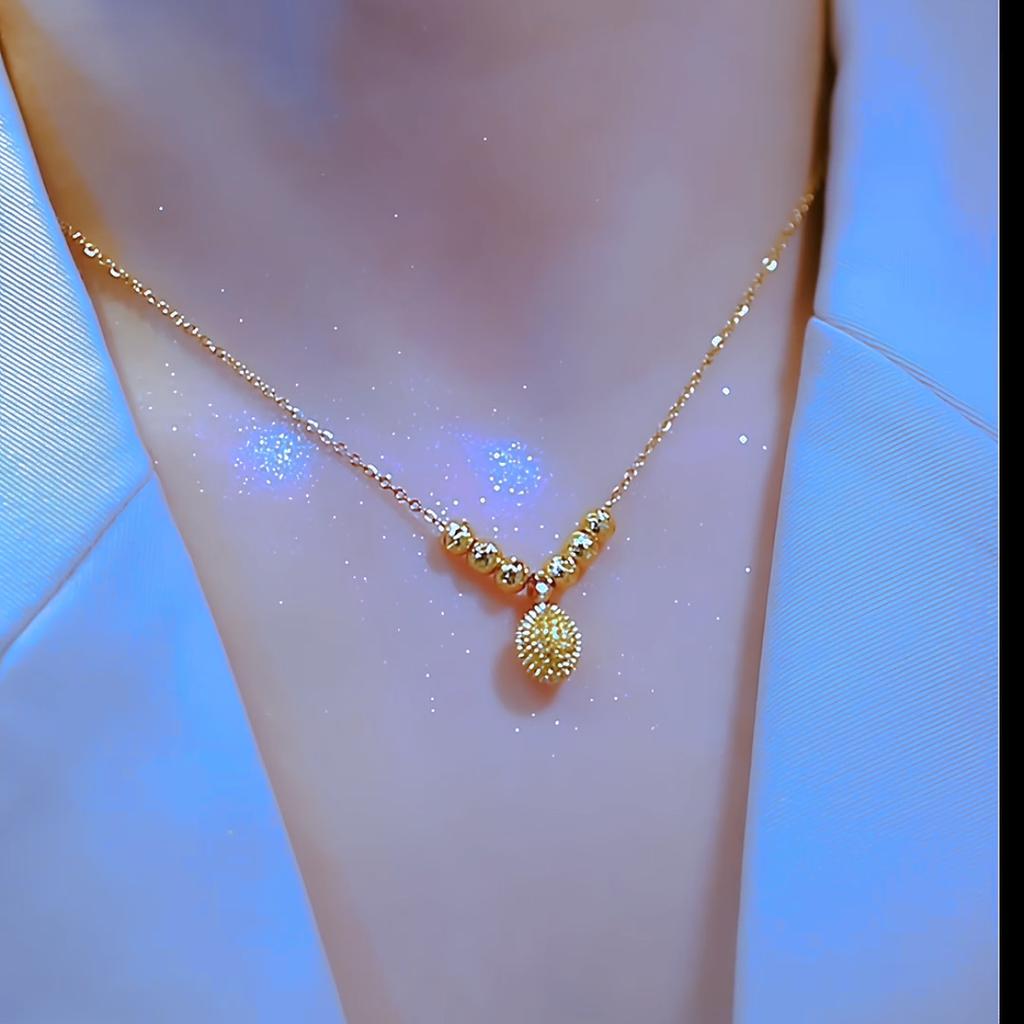 Necklace Women's Small Durian Niche Temperament Versatile Clavicle Chain 2025 New Trend