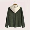 Fashion Spring Autumn Corduroy Hooded Jacket Comfortable Casual Daily Commuting Men