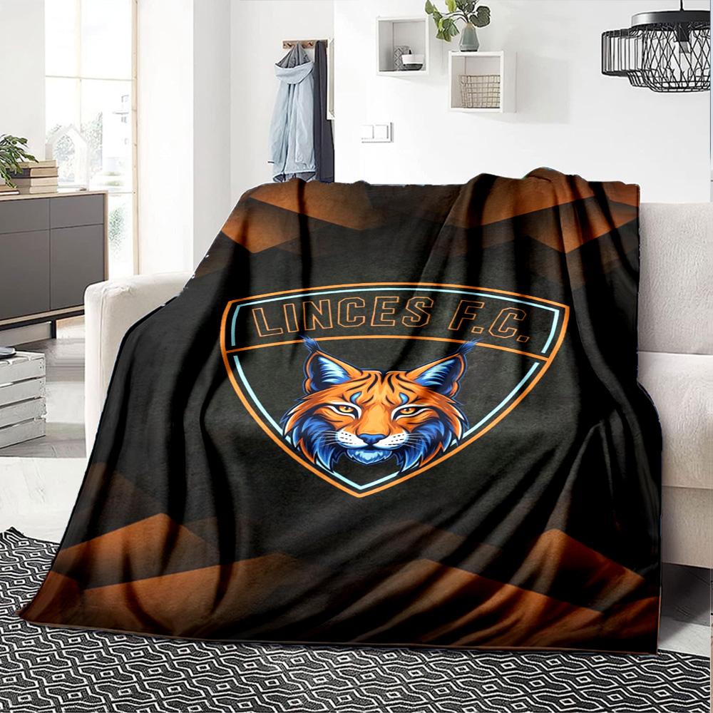 Linces FC Print Flannel Blanket High Quality Warm Comfortable Cover for All Seasons Perfect for Gifts Home Decor