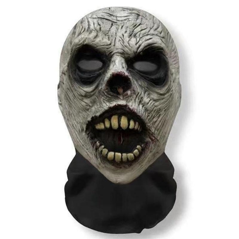 1Pcs Halloween Skull Mesh Printed Head Cover, Sun-Protective And Breathable Face Mask With Visibility, Festival Party Head Cover