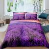 Lavender King Queen Duvet Cover Purple Flower Butterfly Bedding Set Abstract Marble Floral Comforter Cover Polyester Quilt Cover